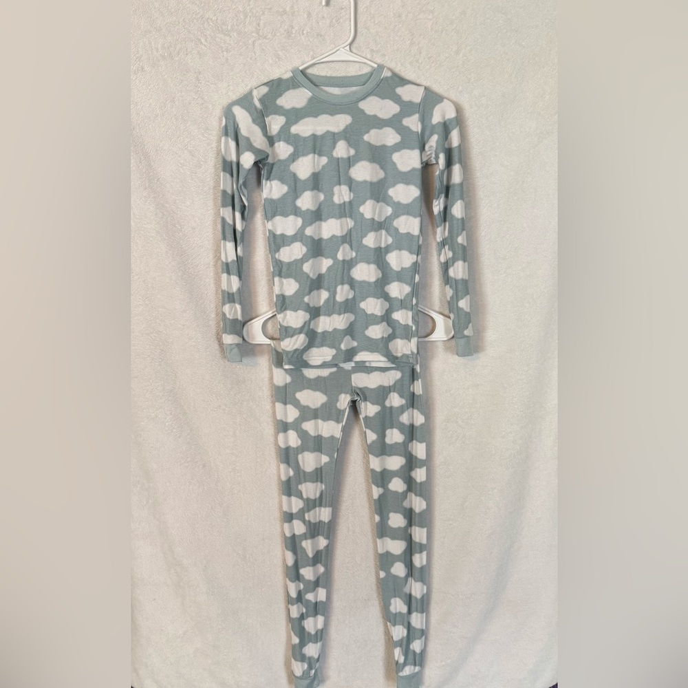 Light blue Cloud Print Pajama Set